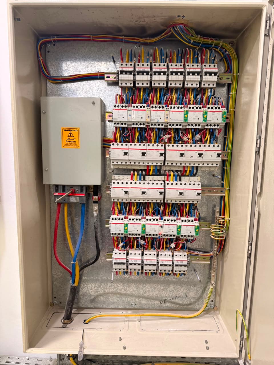 Containment entering the board at high level