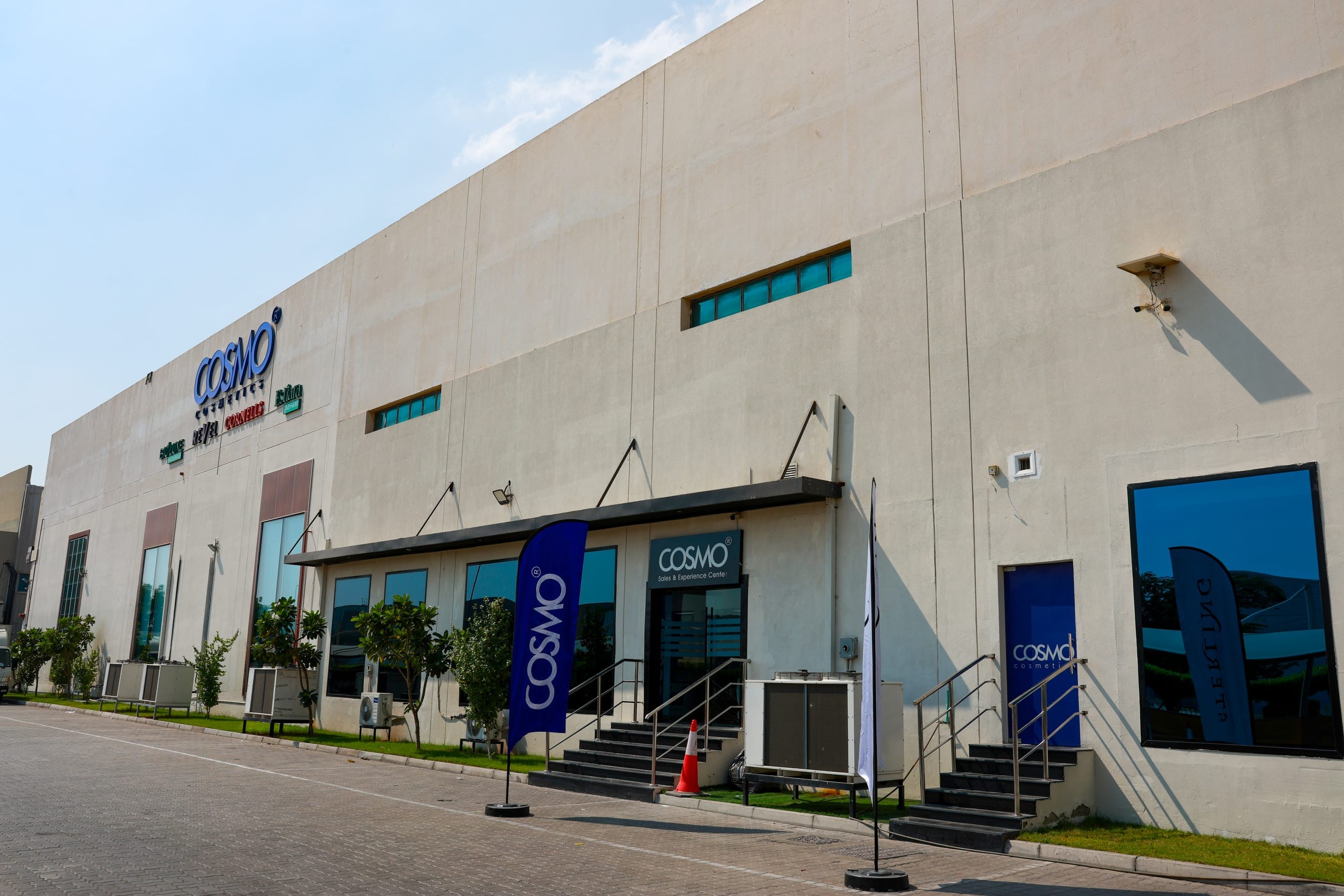 The exterior of a completed commercial unit at street level